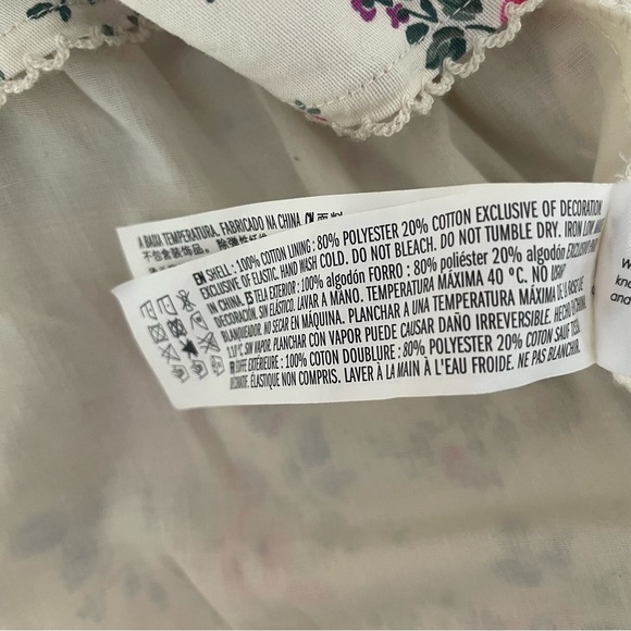 Tuckernuck Hyacinth House Aurelia Floral Puff Sleeve Ruffle Blouse 37377 - Picture 7 of 10